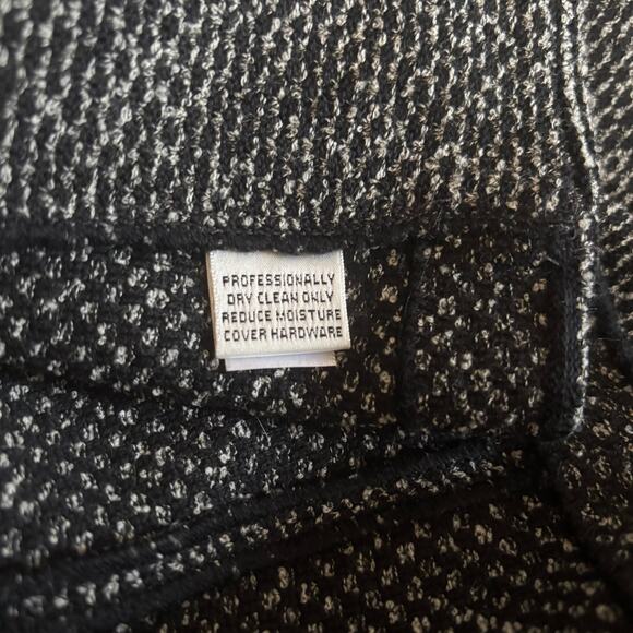 St. John Black White Knit Blazer Jacket Size 6 Marie Gray Single Button - Picture 11 of 11
